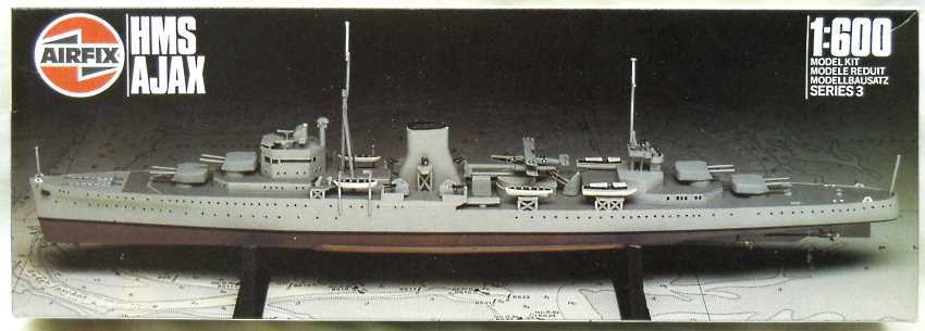 Airfix 1/600 HMS Ajax Light Cruiser - Battle Of River Plate, 903204 plastic model kit